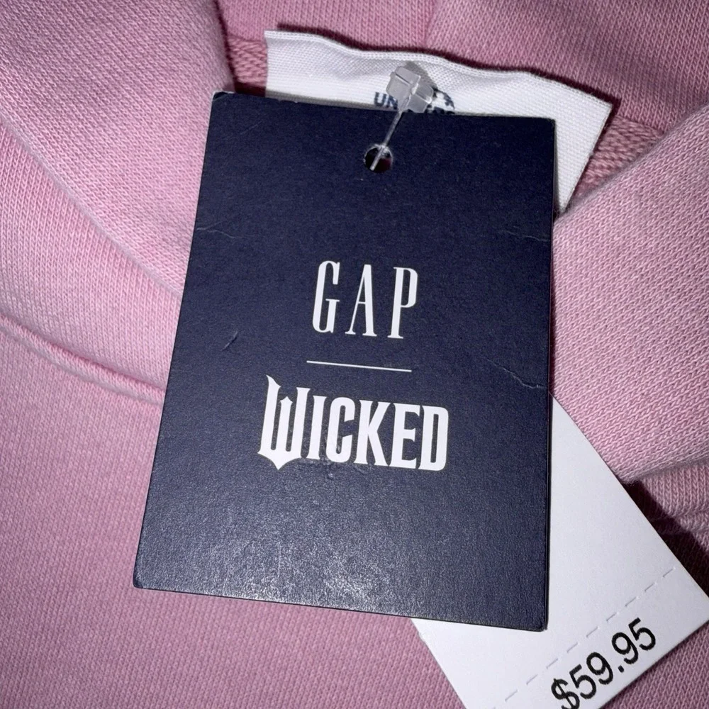 Gap X‎ Wicked Girl's VintageSoft Pink Ruffle Hoodie Sweatshirt Shirt XL 12 New